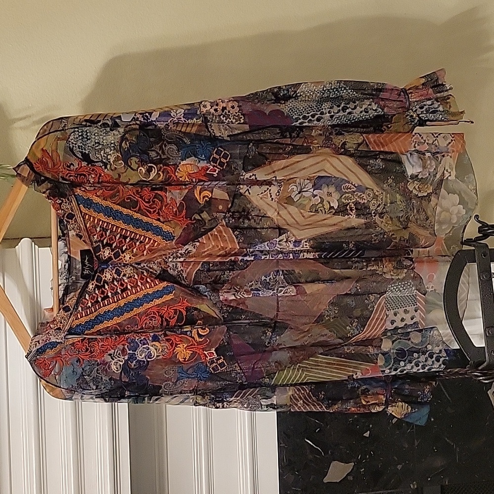 EUC Johnny Was Sheer Blouse, size medium